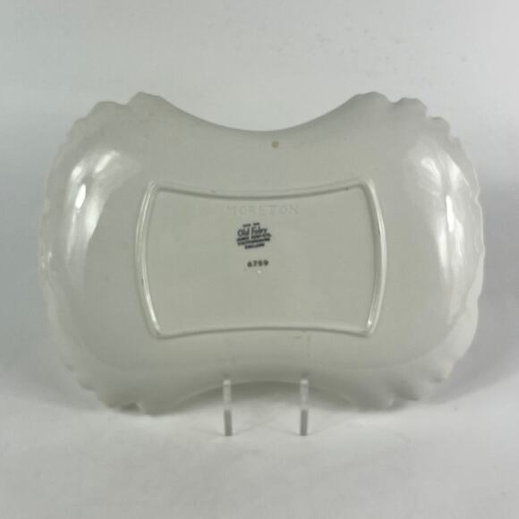 Vintage Old Foley James Kent MORETON Tray Gold Rose Staffordshire England 6759 - Picture 2 of 9